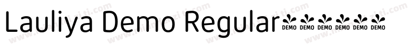 Lauliya Demo Regular字体转换